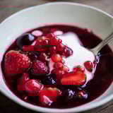 Rote Beeren Pudding klassisch